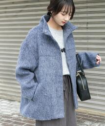 スタンドカラーオーバージャケット