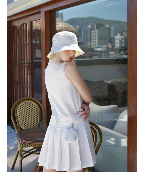 NITINA（ニティナ）の「プリーツポーチワンピースWH（ワンピース・レディース・ライトホワイト・SMALL/MEDIUM）」の4枚目の写真