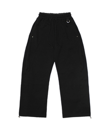 RUNDS（ランディエス）の「Keyring Side Tuck Sweatpants (Black)（スウェットパンツ）」