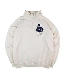 SURROUNDED WITH（サラウンディドウィズ）の「CITY PICNIC HALF ZIP-UP SWEAT SHIRT / CREAM（スウェット）」