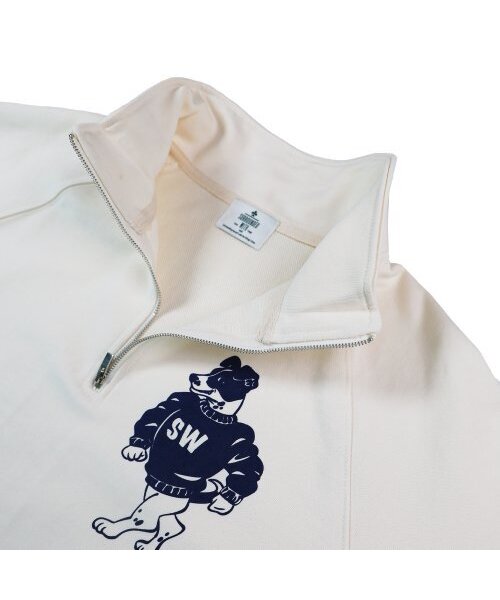 SURROUNDED WITH(サラウンディドウィズ)の「CITY PICNIC HALF ZIP-UP SWEAT SHIRT / CREAM(スウェット・メンズ・その他・FREE)」の3枚目の写真