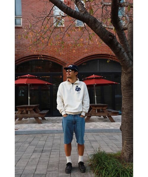 SURROUNDED WITH(サラウンディドウィズ)の「CITY PICNIC HALF ZIP-UP SWEAT SHIRT / CREAM(スウェット・メンズ・その他・FREE)」の5枚目の写真