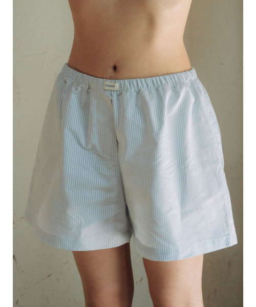 SOOPUI(スープイ)の「Striped Organic cotton shorts(その他パンツ・レディース・その他・SMALL/MEDIUM)」の1枚目の写真