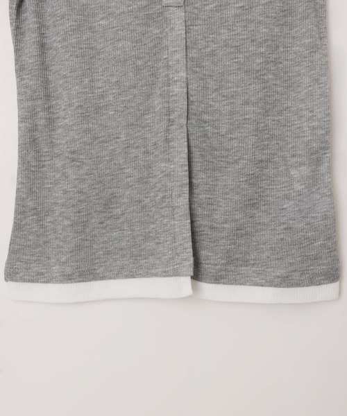 andme(アンドミー)の「【新色追加】バイカラー・ヘンリーネック長袖シアートップス(Tシャツ/カットソー・レディース・グレー系/ピンク系/イエロー系/ブラック系/ピンク系その他/ブラウン系・FREE)」の22枚目の写真