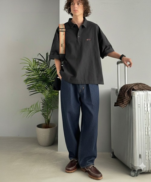 Java（ジャバ）の「《JaVaジャバコラボ》ヘビロテ確定。綿100％ヘビーウェイト素材スーパーワイドシルエット衿ポロシャツ（ポロシャツ・メンズ・ベージュ/ホワイト/ブラック・LARGE/SMALL/MEDIUM）」の20枚目の写真