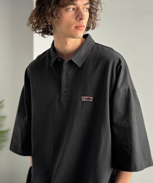 Java（ジャバ）の「《JaVaジャバコラボ》ヘビロテ確定。綿100％ヘビーウェイト素材スーパーワイドシルエット衿ポロシャツ（ポロシャツ・メンズ・ベージュ/ホワイト/ブラック・LARGE/SMALL/MEDIUM）」の19枚目の写真