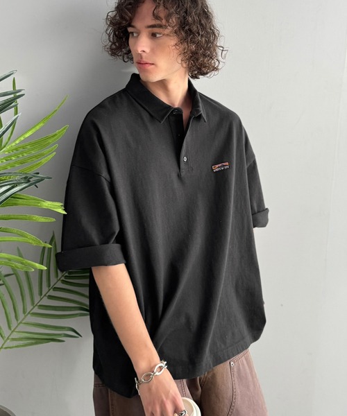 Java（ジャバ）の「《JaVaジャバコラボ》ヘビロテ確定。綿100％ヘビーウェイト素材スーパーワイドシルエット衿ポロシャツ（ポロシャツ・メンズ・ベージュ/ホワイト/ブラック・LARGE/SMALL/MEDIUM）」の18枚目の写真