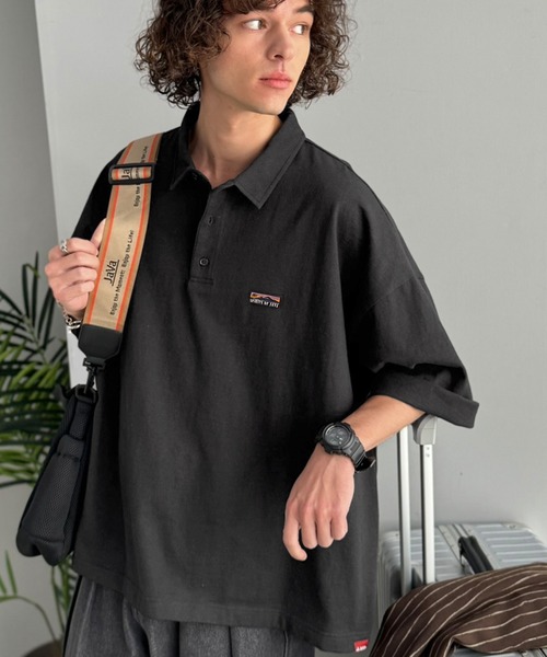 Java（ジャバ）の「《JaVaジャバコラボ》ヘビロテ確定。綿100％ヘビーウェイト素材スーパーワイドシルエット衿ポロシャツ（ポロシャツ・メンズ・ベージュ/ホワイト/ブラック・LARGE/SMALL/MEDIUM）」の21枚目の写真