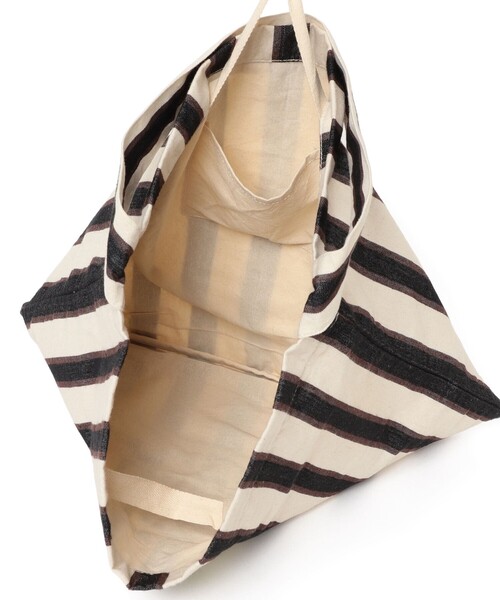 beej（ビージ）の「【別注】beej / 刺繍 ストライプ トート バッグ（トートバッグ・レディース・オレンジ/ブラック・ONE SIZE）」の20枚目の写真