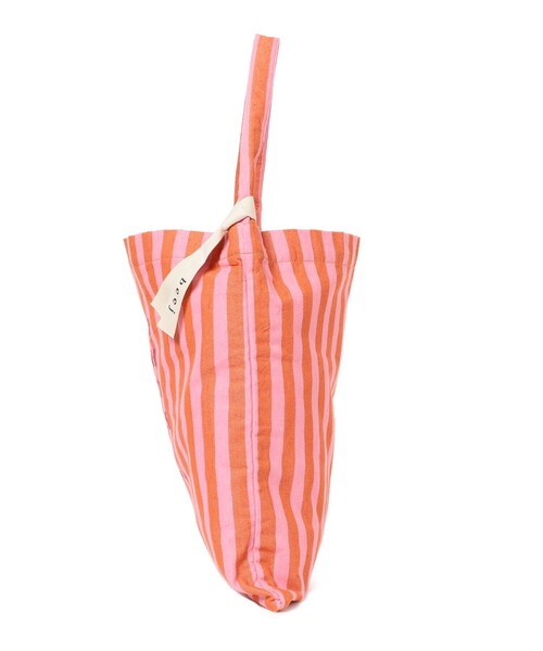 beej（ビージ）の「【別注】beej / 刺繍 ストライプ トート バッグ（トートバッグ・レディース・オレンジ/ブラック・ONE SIZE）」の18枚目の写真