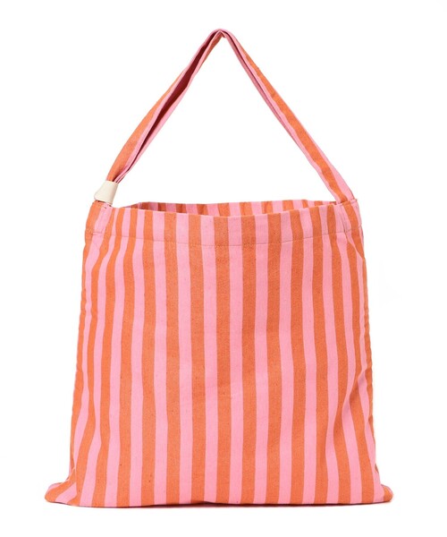 beej（ビージ）の「【別注】beej / 刺繍 ストライプ トート バッグ（トートバッグ・レディース・オレンジ/ブラック・ONE SIZE）」の17枚目の写真