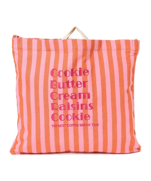 beej（ビージ）の「【別注】beej / 刺繍 ストライプ トート バッグ（トートバッグ・レディース・オレンジ/ブラック・ONE SIZE）」の16枚目の写真