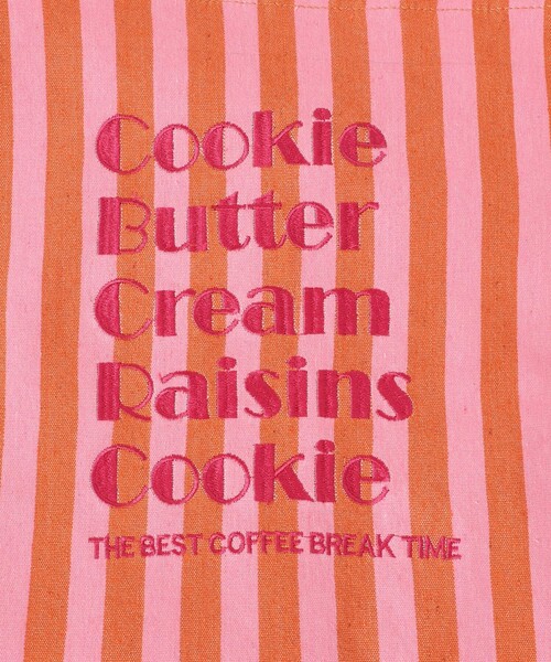 beej（ビージ）の「【別注】beej / 刺繍 ストライプ トート バッグ（トートバッグ・レディース・オレンジ/ブラック・ONE SIZE）」の13枚目の写真