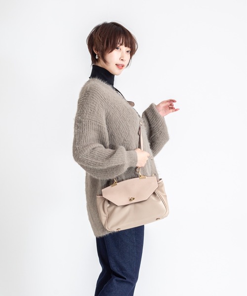 SAN HIDEAKI MIHARA(サンヒデアキミハラ)の「【SAN HIDEAKI MIHARA】ナイロン ショルダーバッグ ハンドバッグ 2WAY(ショルダーバッグ・レディース・ブラック/ベージュ・FREE)」の8枚目の写真