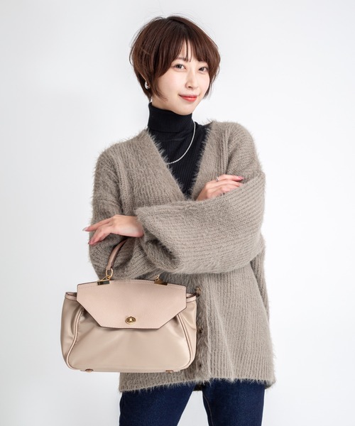 SAN HIDEAKI MIHARA(サンヒデアキミハラ)の「【SAN HIDEAKI MIHARA】ナイロン ショルダーバッグ ハンドバッグ 2WAY(ショルダーバッグ・レディース・ブラック/ベージュ・FREE)」の7枚目の写真