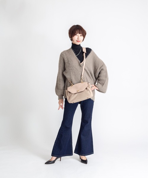 SAN HIDEAKI MIHARA(サンヒデアキミハラ)の「【SAN HIDEAKI MIHARA】ナイロン ショルダーバッグ ハンドバッグ 2WAY(ショルダーバッグ・レディース・ブラック/ベージュ・FREE)」の14枚目の写真