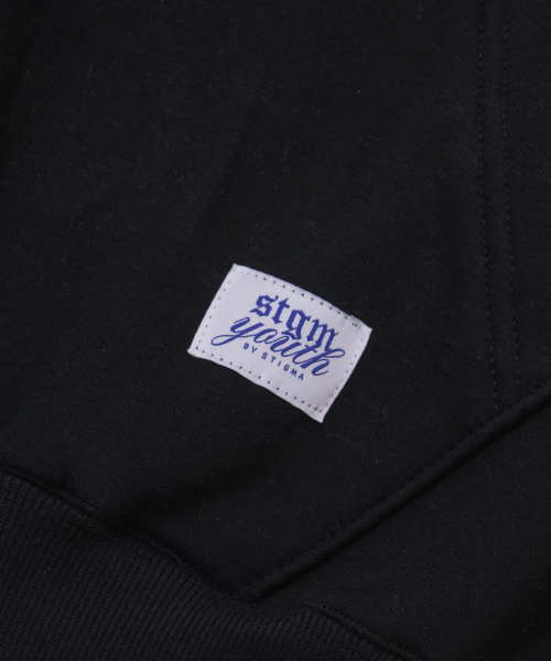 STIGMA（スティグマ）の「[STGM youth] BABY HOODIE BLK（パーカー・メンズ・その他・SMALL/MEDIUM/LARGE/X-LARGE）」の5枚目の写真