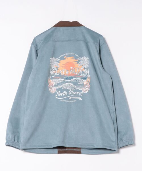 Kahiko(カヒコ)の「【Kahiko】SURF&Palms ソーヤーMEN'Sジャケット(その他アウター・メンズ・ブルー/ベージュ/チャコール・FREE)」の3枚目の写真