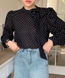 inst.ALL（インストール）の「ドットリボンブラウス（シャツ/ブラウス）」