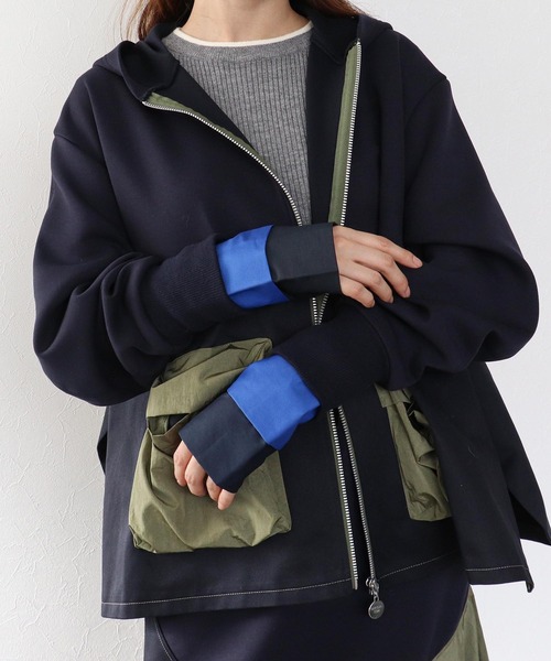 Cepica（セピカ）の「【MARECHAL TERRE / マルシャルテル】ポケットフーディー（パーカー・レディース・ネイビー・FREE）」の9枚目の写真