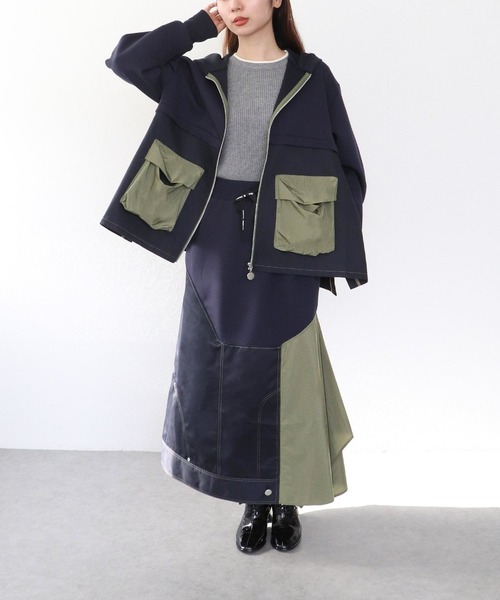 Cepica（セピカ）の「【MARECHAL TERRE / マルシャルテル】ポケットフーディー（パーカー・レディース・ネイビー・FREE）」の12枚目の写真