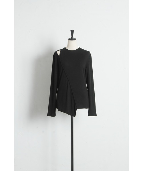 ARVELLIA（アルベリア）の「CUTTING TOPS（Tシャツ/カットソー・レディース・ブラック/ホワイト・M）」の19枚目の写真