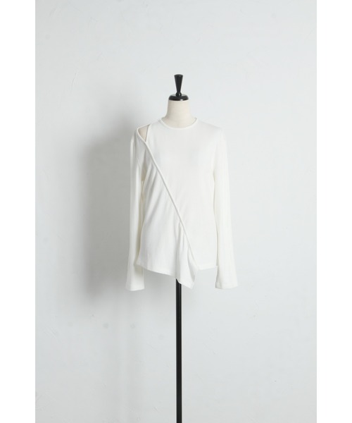 ARVELLIA（アルベリア）の「CUTTING TOPS（Tシャツ/カットソー・レディース・ブラック/ホワイト・M）」の20枚目の写真