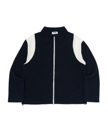 TAILOR STUDIO（テーラースタジオ）の「モダンクラシックニットカーディガン（ネイビー）（カーディガン/ボレロ）」