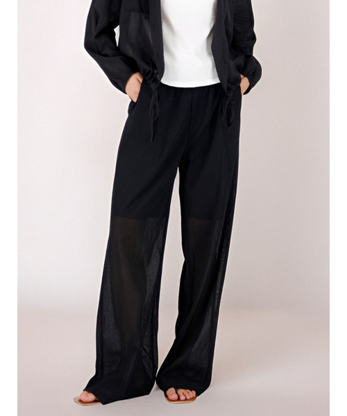 ACUD(アクド)の「Sheer Bending Slacks _Black(スラックス・レディース・ブラック・S/M)」の1枚目の写真