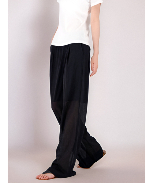 ACUD(アクド)の「Sheer Bending Slacks _Black(スラックス・レディース・ブラック・S/M)」の3枚目の写真
