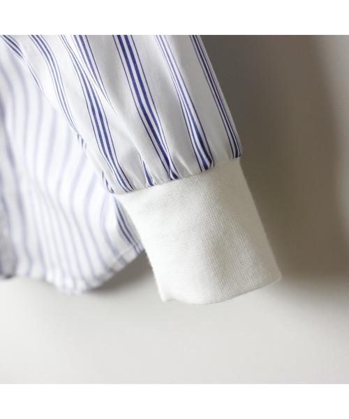 maarook（マルーク）の「ブロードストライプネクタイ付きシャツ（シャツ/ブラウス・キッズ・ブルー・120cm/130cm/110cm）」の14枚目の写真