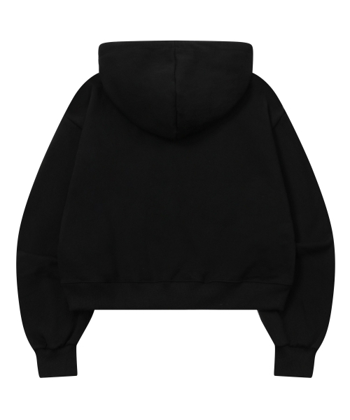 MUCENT(ムセント)の「ヨンドメタルロゴフードパーカー(成人男女共用)(パーカー・レディース・ブラック・S/L)」の9枚目の写真