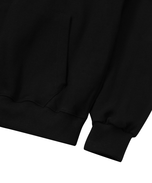 MUCENT(ムセント)の「ヨンドメタルロゴフードパーカー(成人男女共用)(パーカー・レディース・ブラック・S/L)」の8枚目の写真