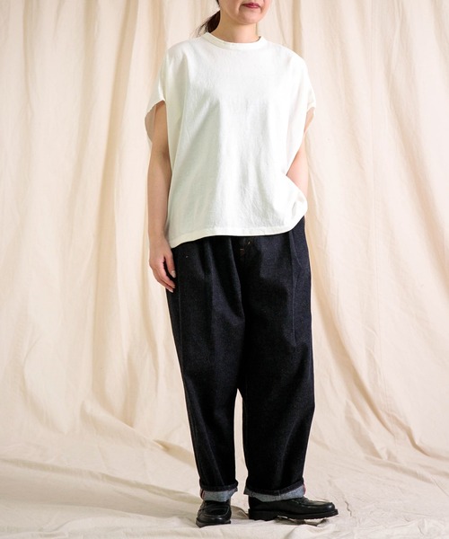 prit（プリット）の「[prit] 綿バガス和紙天竺 2way裾ヒモビッグポンチョカーデ（シャツ/ブラウス・レディース・オフホワイト/グレー/ブラック・FREE）」の19枚目の写真