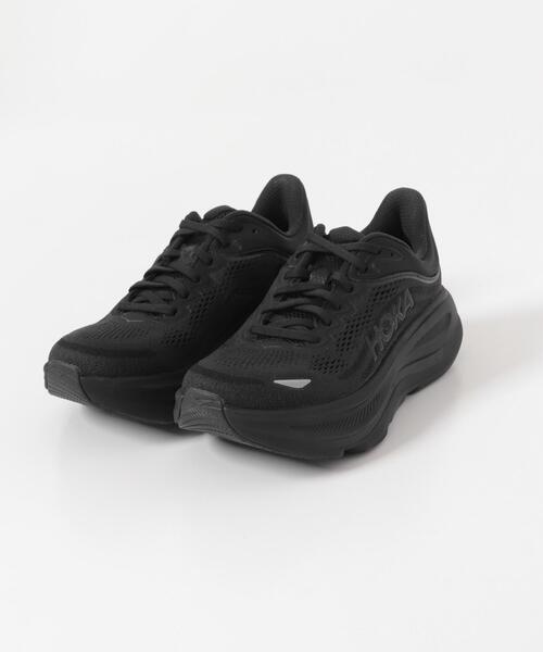 HOKA(ホカ)の「HOKA ONEONE BONDI 9(スニーカー・レディース・ホワイト/ブラック・23/24/25)」の2枚目の写真