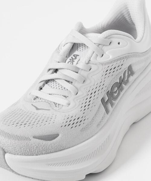 HOKA(ホカ)の「HOKA ONEONE BONDI 9(スニーカー・レディース・ホワイト/ブラック・23/24/25)」の8枚目の写真