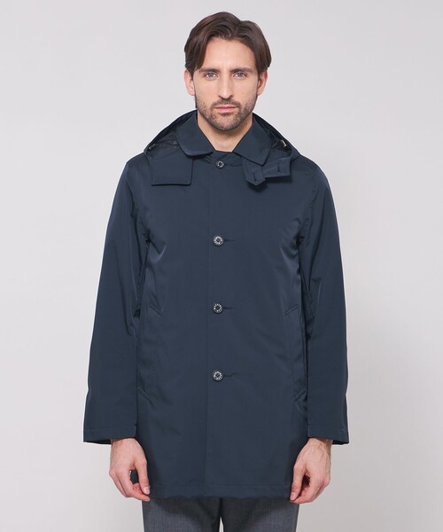 MACKINTOSH LONDON(マッキントッシュ ロンドン)の「ステンカラーフーデッドコート(ステンカラーコート・メンズ・ネイビー/ライトブルー/ライトグレー・38/40/42)」の7枚目の写真