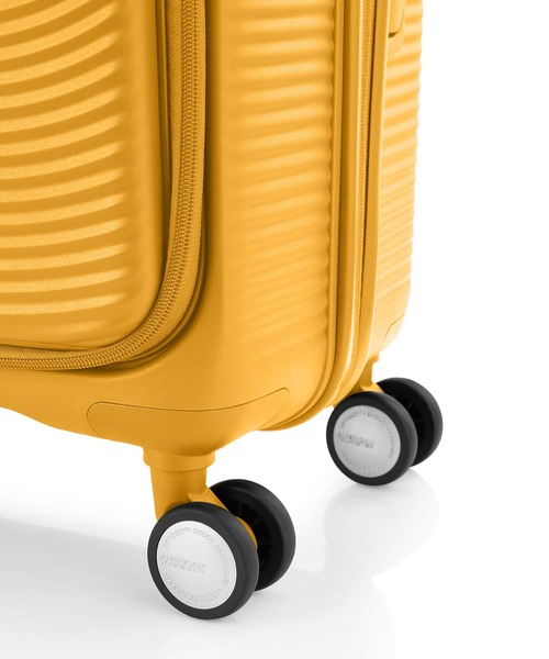 AMERICAN TOURISTER(アメリカンツーリスター)の「アメリカンツーリスター CURIO スピナー68 EXP ブックオープニング ゴールデンイエロー(スーツケース/キャリーバッグ・レディース・イエロー・M)」の10枚目の写真