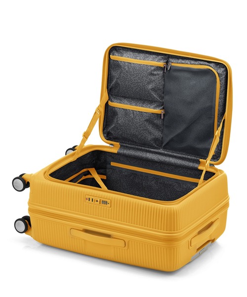 AMERICAN TOURISTER(アメリカンツーリスター)の「アメリカンツーリスター CURIO スピナー68 EXP ブックオープニング ゴールデンイエロー(スーツケース/キャリーバッグ・レディース・イエロー・M)」の7枚目の写真