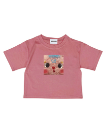 ズームイン クロップ Tシャツ ((インディアンレッド))