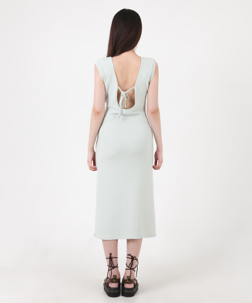 KATHARSIS(カタルシス)の「ワッフルタンクトップバックレスロングワンピースライトグリーン ONE SIZE(ワンピース・レディース・その他・ONE SIZE)」の4枚目の写真