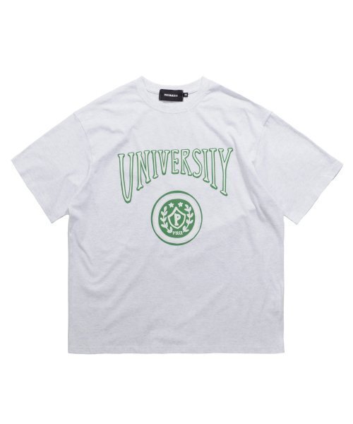 PIECEMAKER(ピースメーカー)の「VTG UNIVERSITY TEE (WHITE MELANGE)(Tシャツ/カットソー・レディース・その他・L/M)」の2枚目の写真