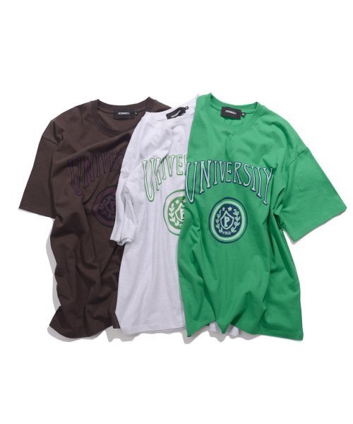 PIECEMAKER(ピースメーカー)の「VTG UNIVERSITY TEE (WHITE MELANGE)(Tシャツ/カットソー・レディース・その他・L/M)」の3枚目の写真