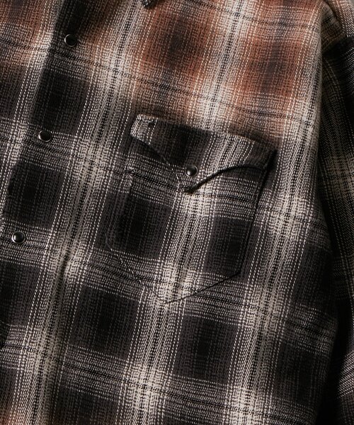 WHO'S WHO gallery（フーズフーギャラリー）の「【FromVintage】ダメージチェックシャツ（シャツ/ブラウス・メンズ・ブラック/ブルー・FREE）」の17枚目の写真