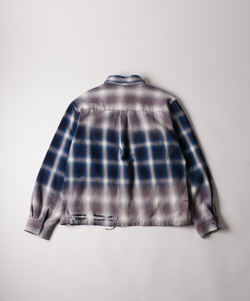 WHO'S WHO gallery（フーズフーギャラリー）の「【FromVintage】ダメージチェックシャツ（シャツ/ブラウス・メンズ・ブラック/ブルー・FREE）」の9枚目の写真