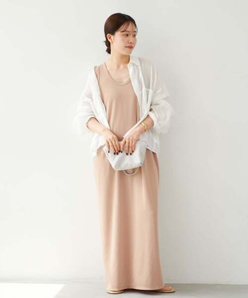 plage(プラージュ)の「《追加》RAMIE LYOCELL CROPPED シャツ(シャツ/ブラウス・レディース・ピンク/ホワイト・FREE)」の5枚目の写真