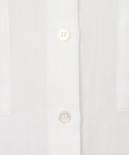 plage（プラージュ）の「《追加》RAMIE LYOCELL CROPPED シャツ（シャツ/ブラウス・レディース・ピンク/ホワイト・FREE）」の3枚目の写真