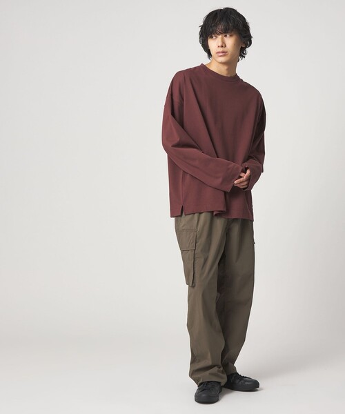 CITEN（シテン）の「＜CITEN＞ヘヴィーウエイトロンT（Tシャツ/カットソー・メンズ・ワイン/ホワイト/ネイビー・S/M/L）」の7枚目の写真