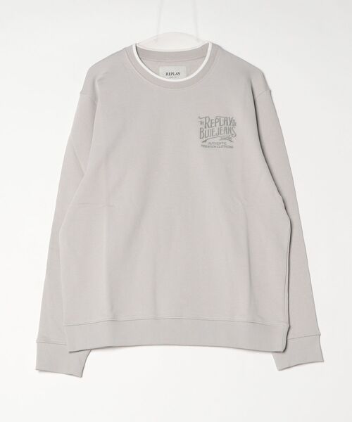 REPLAY（リプレイ）の「コットンテリーフリース（スウェット・メンズ・ライトグレー/ダークネイビー・X-LARGE/MEDIUM/LARGE/SMALL）」の5枚目の写真