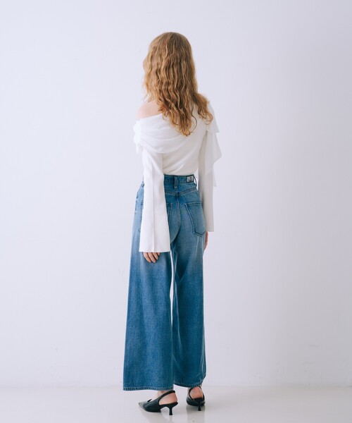 SELFIST（セルフィスト）の「ワンショルダーリボン付きニット　オフショル 2WAY 冬服（ニット/セーター・レディース・ブラック/オフホワイト/ブラック系その他・フリー）」の8枚目の写真